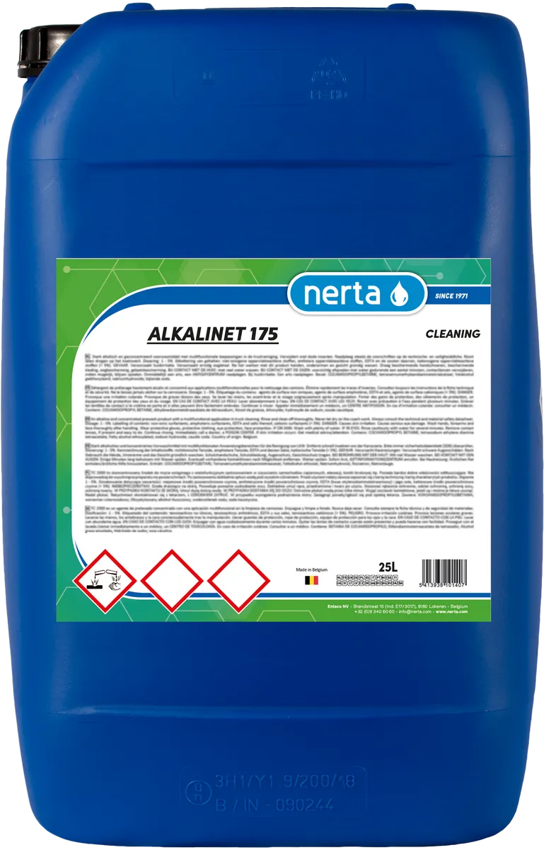 Упаковка продукции Nerta 20л. ALKALINET 175.
