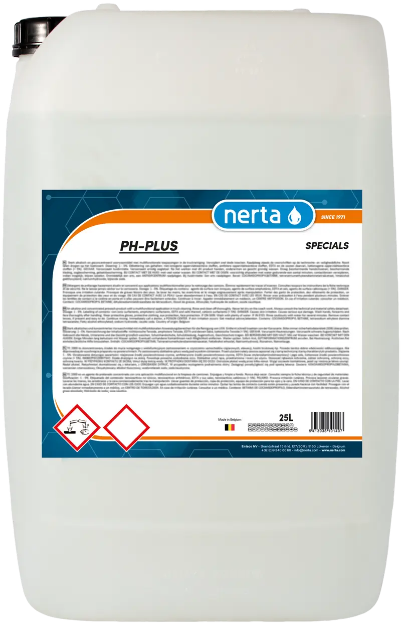 Упаковка продукции Nerta 25л. PH-PLUS.